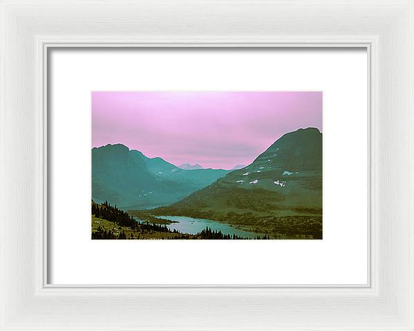 The Hallucinogenic Mountains - Framed Print