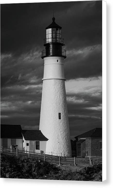 The Lighthouse B-W - Canvas Print