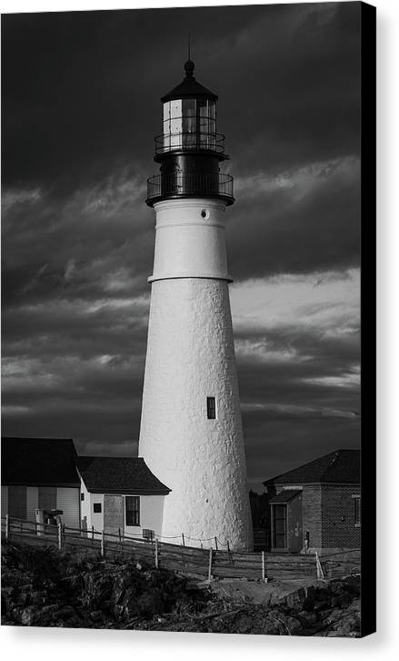 The Lighthouse B-W - Canvas Print