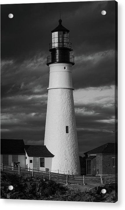 The Lighthouse B-W - Acrylic Print