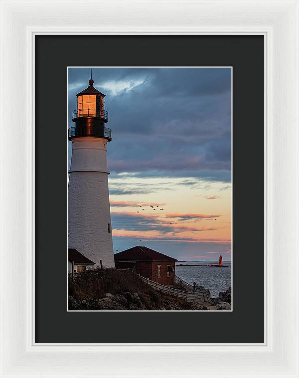 The Lighthouse Scene - Framed Print