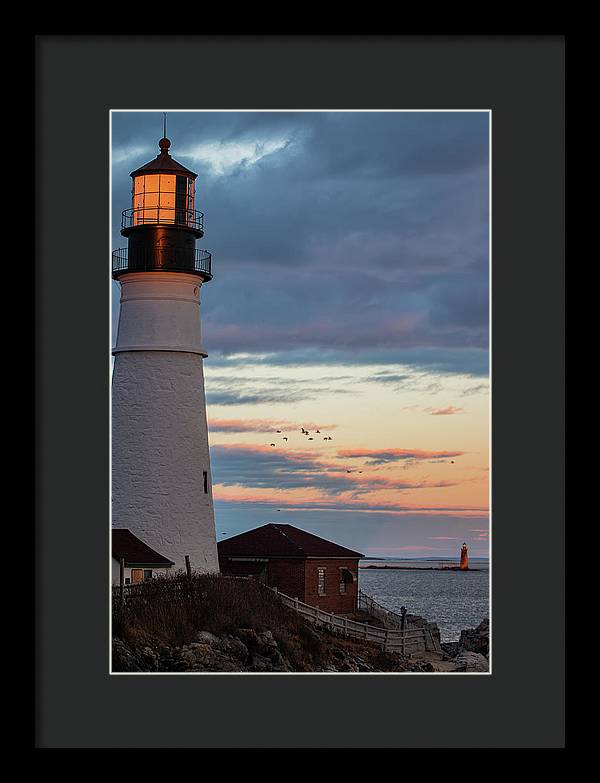 The Lighthouse Scene - Framed Print