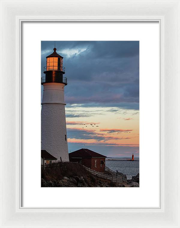 The Lighthouse Scene - Framed Print