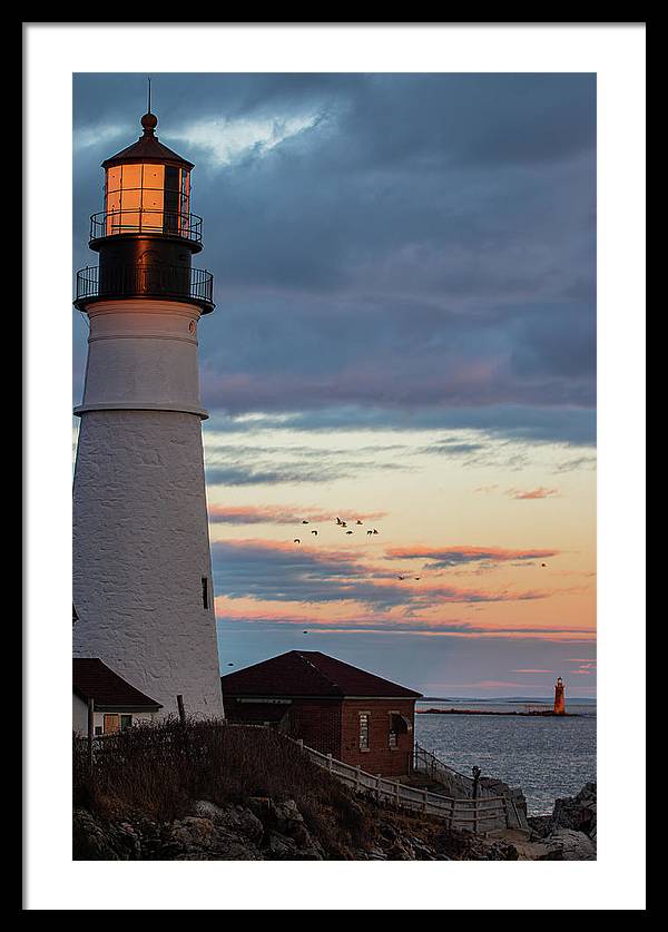 The Lighthouse Scene - Framed Print