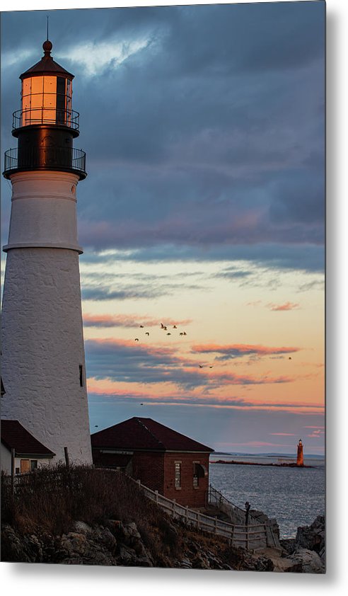 The Lighthouse Scene - Metal Print