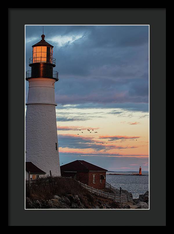 The Lighthouse Scene - Framed Print