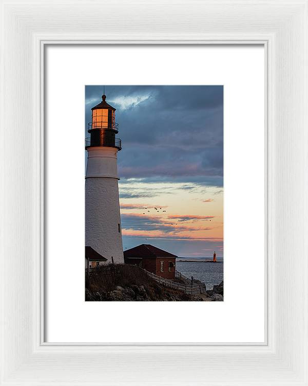 The Lighthouse Scene - Framed Print