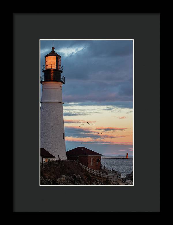 The Lighthouse Scene - Framed Print