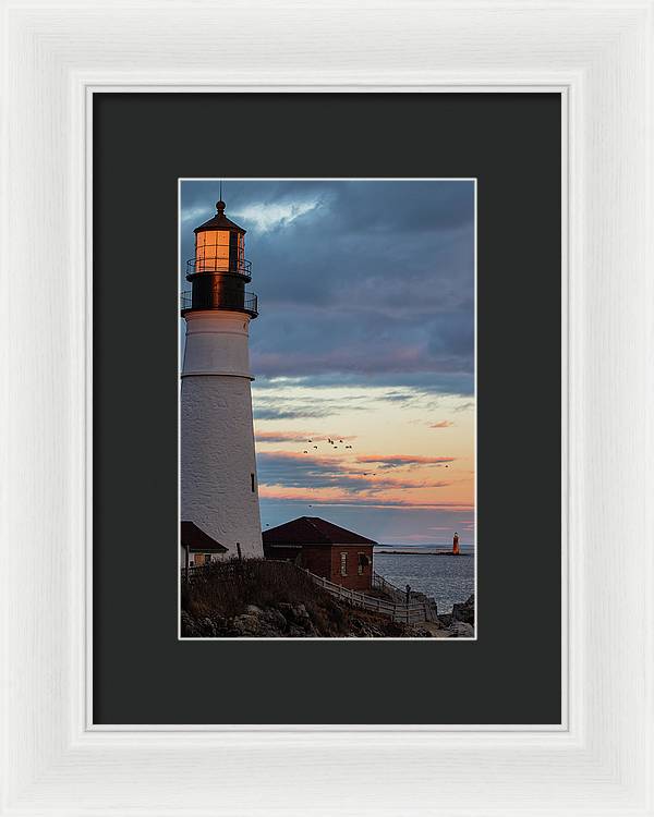 The Lighthouse Scene - Framed Print