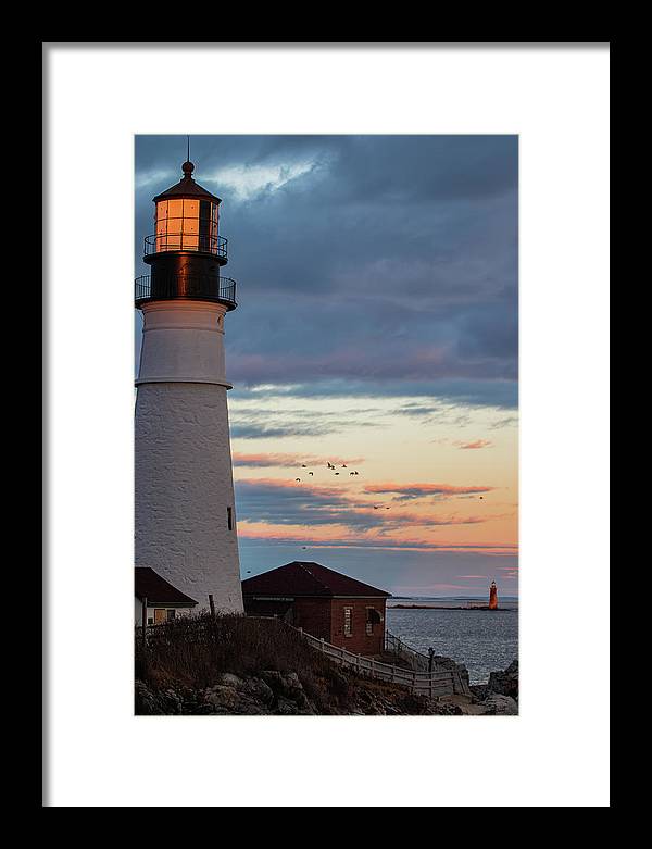 The Lighthouse Scene - Framed Print