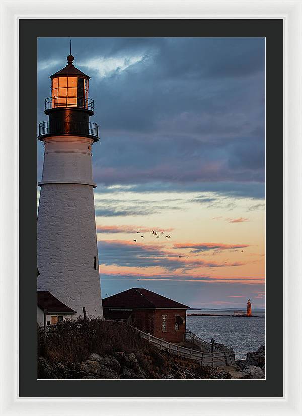 The Lighthouse Scene - Framed Print