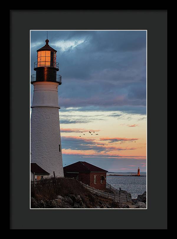 The Lighthouse Scene - Framed Print