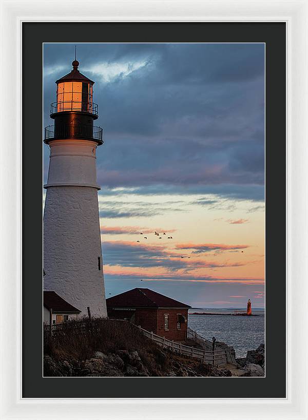 The Lighthouse Scene - Framed Print