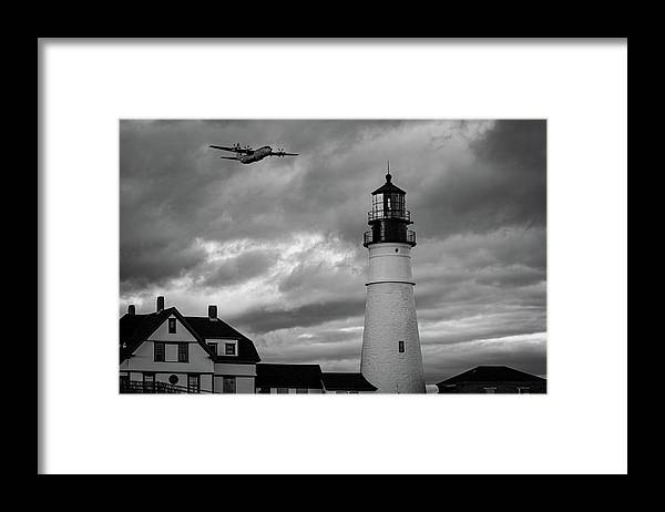 The Lighthouse WW2 - Framed Print