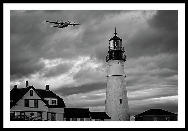 The Lighthouse WW2 - Framed Print