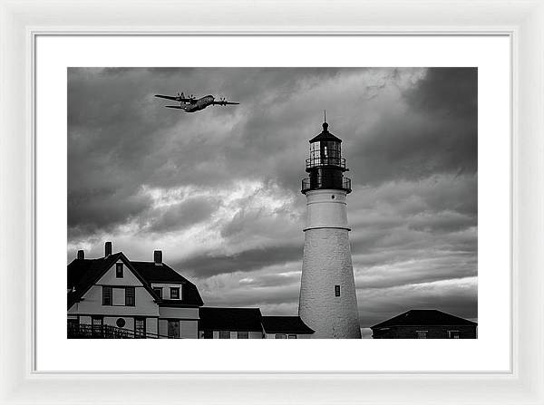 The Lighthouse WW2 - Framed Print