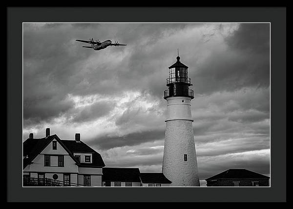 The Lighthouse WW2 - Framed Print