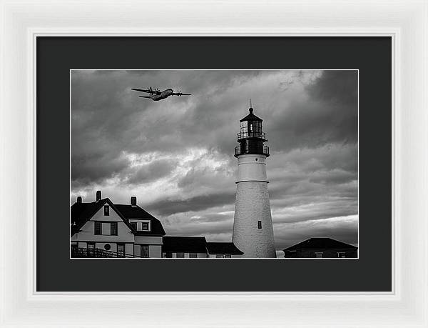 The Lighthouse WW2 - Framed Print