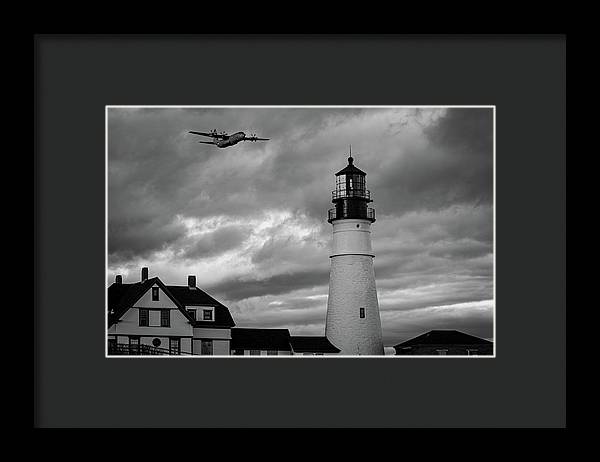 The Lighthouse WW2 - Framed Print