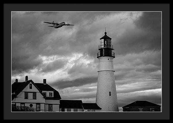 The Lighthouse WW2 - Framed Print