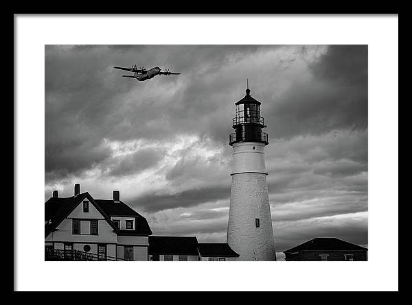 The Lighthouse WW2 - Framed Print