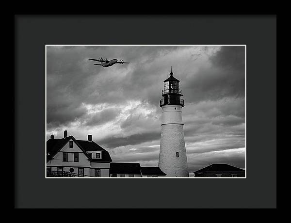 The Lighthouse WW2 - Framed Print