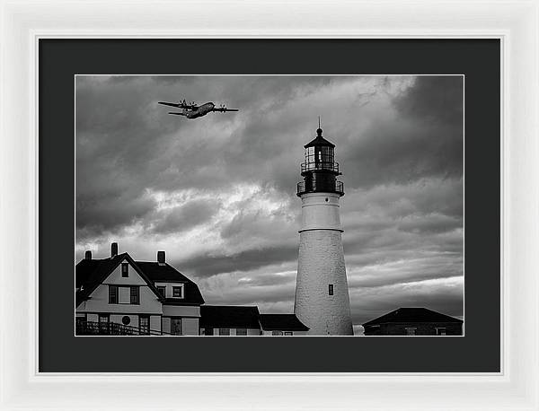 The Lighthouse WW2 - Framed Print