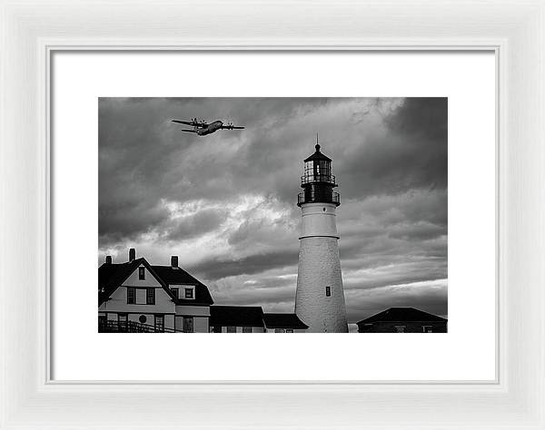 The Lighthouse WW2 - Framed Print