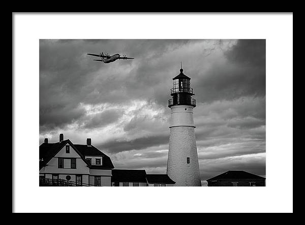 The Lighthouse WW2 - Framed Print