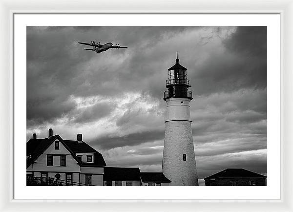 The Lighthouse WW2 - Framed Print