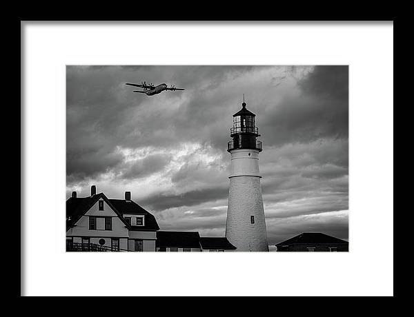 The Lighthouse WW2 - Framed Print