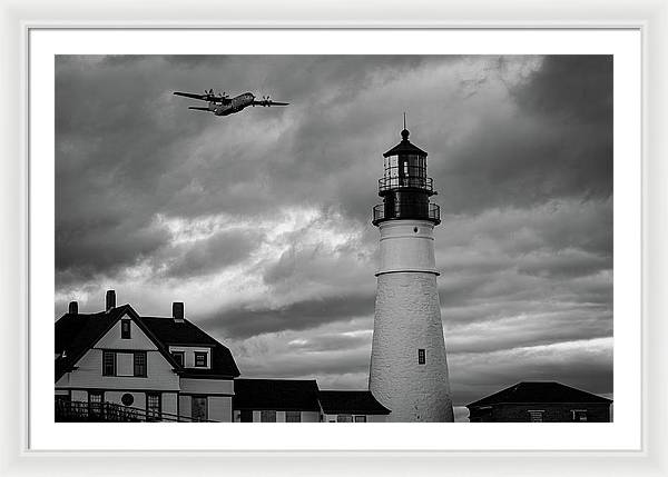 The Lighthouse WW2 - Framed Print