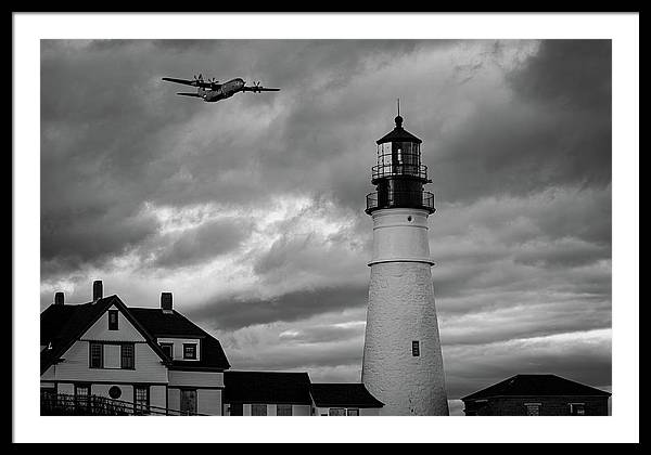 The Lighthouse WW2 - Framed Print