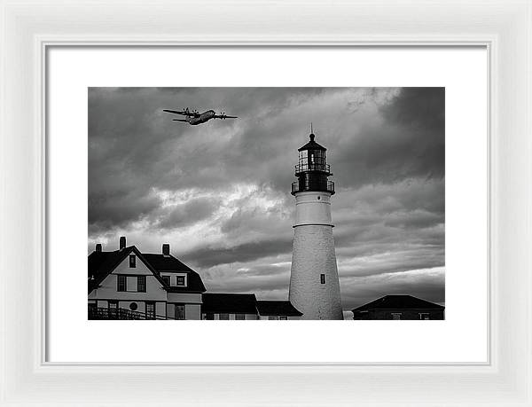 The Lighthouse WW2 - Framed Print