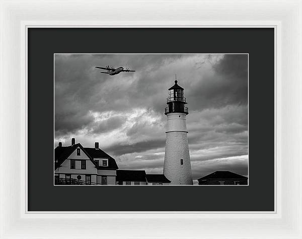 The Lighthouse WW2 - Framed Print