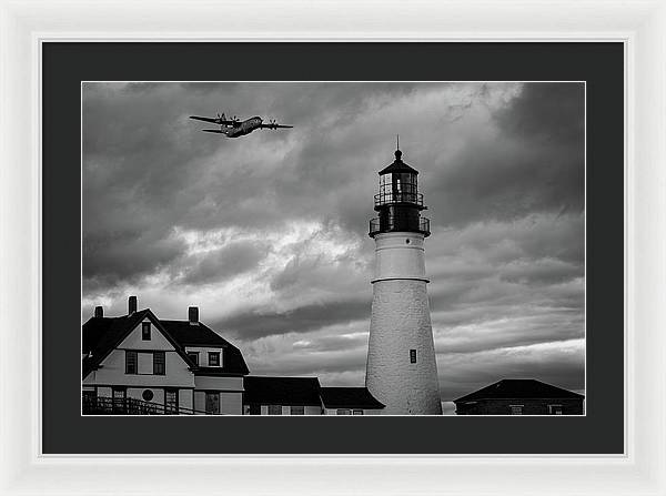 The Lighthouse WW2 - Framed Print