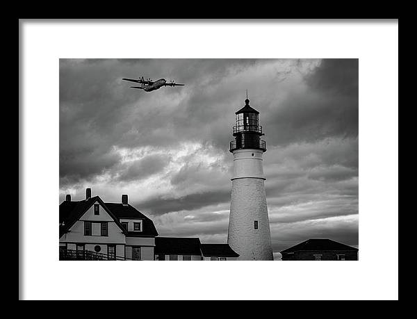 The Lighthouse WW2 - Framed Print