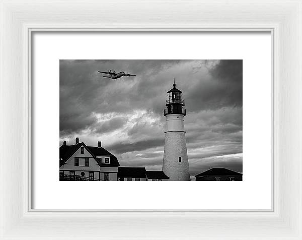 The Lighthouse WW2 - Framed Print