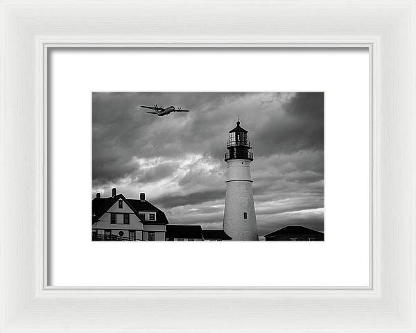 The Lighthouse WW2 - Framed Print