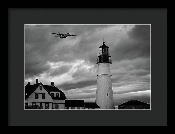 The Lighthouse WW2 - Framed Print