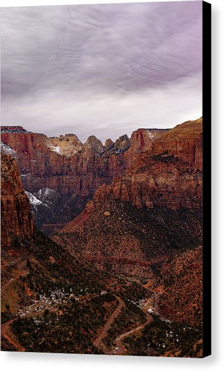 Zion Snow - Canvas Print