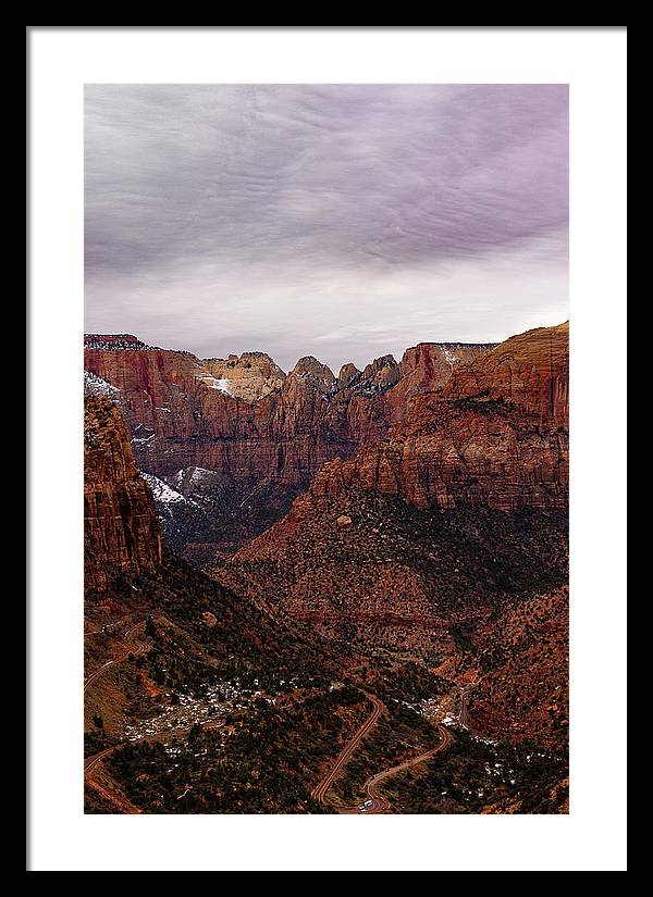 Zion Snow - Framed Print