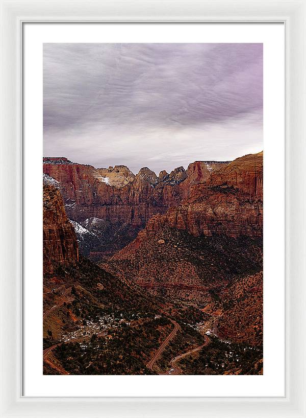 Zion Snow - Framed Print