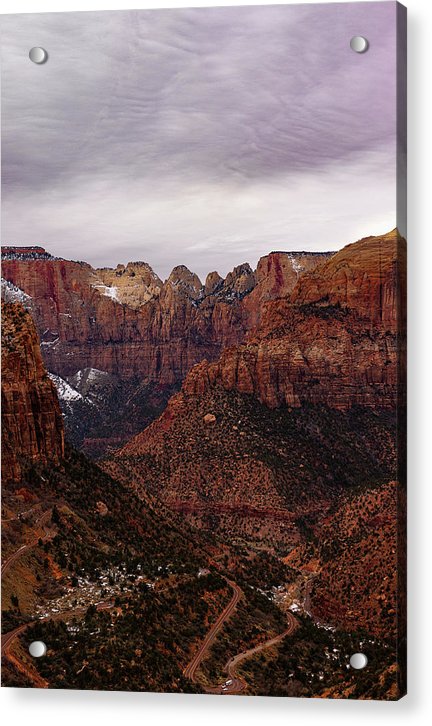 Zion Snow - Acrylic Print