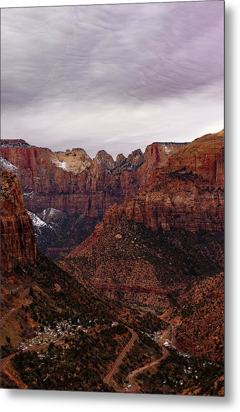 Zion Snow - Metal Print