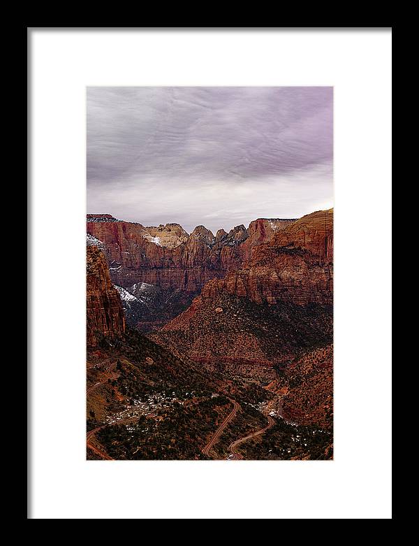 Zion Snow - Framed Print