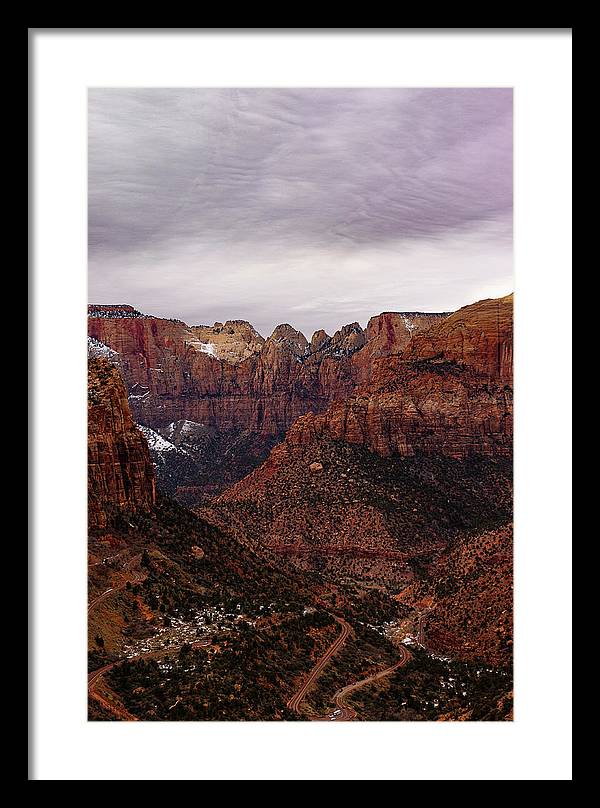 Zion Snow - Framed Print