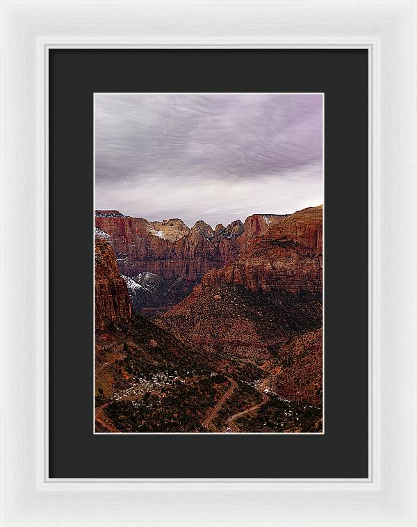 Zion Snow - Framed Print