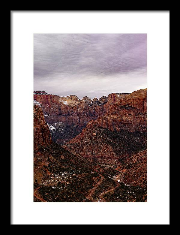 Zion Snow - Framed Print