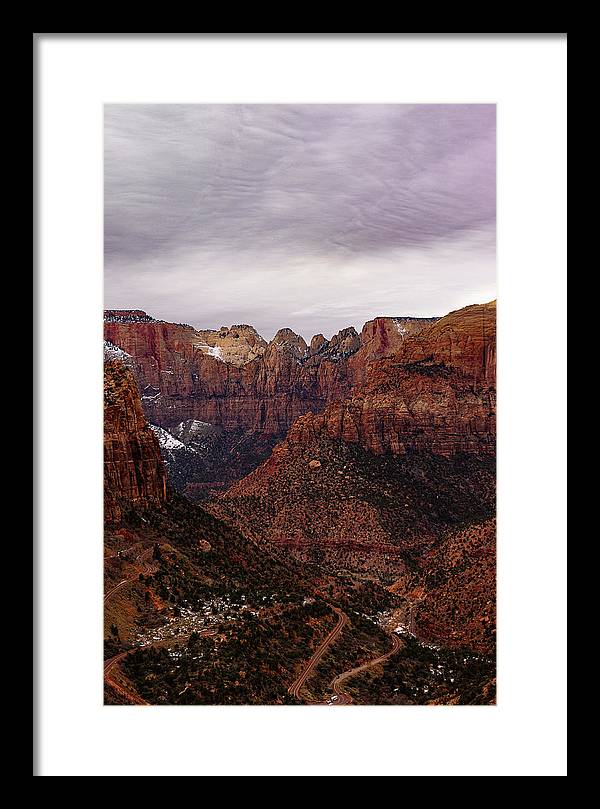 Zion Snow - Framed Print